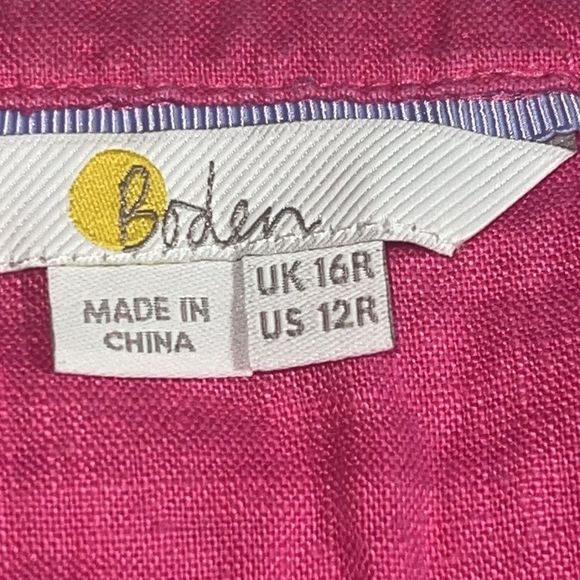 Boden Pink Embroidered Dress - Picture 7 of 11